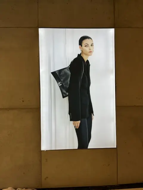 illuminated digital print inside Bloomingdales - Aventura