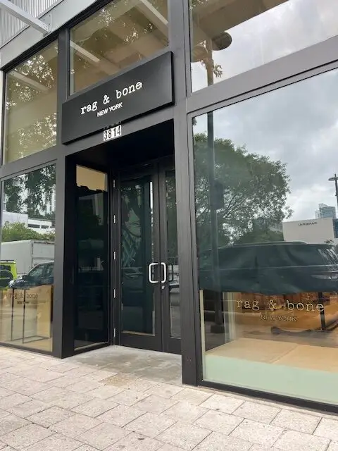 rag & bone illuminated cabinet sign - Wynwood